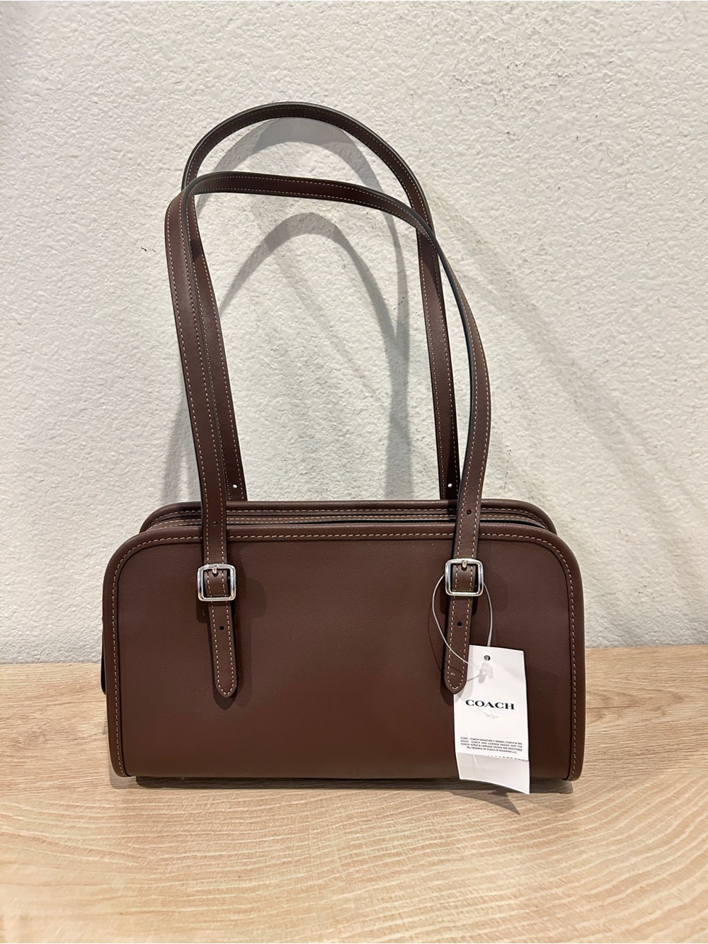 NWT Coach Swing Zip Bag in Maple Brown, New with Tag, $395 Retail